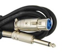 Микрофонный кабель JACK 6,3 м / зеленый XLR 10 м (1342