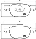 DISCS I PADS BREMBO FRONT - FORD C-MAX II 278MM photo 3 - milautoparts-fr.ukrlive.com