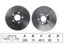 DISCS BRAKE FRONT VW PASSAT B5 96-00 A4 A6 photo 1 - milautoparts-fr.ukrlive.com