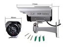 Камера-пустышка CCTV CCD солнечные камеры, мигающий ИК-светодиод Maclean SOL1200