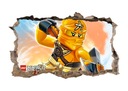 Наклейка на стену с плакатом LEGO NINJAGO! 120х74см