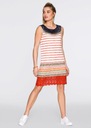 F2785 ПЛАТЬЕ В ПОЛОСКУ С КРУЖЕВОМ РАДУГА Размер 32/34