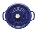 Staub La Cocotte 24cm okrúhly, tmavomodrý, hrniec kyslý Objem 3.8 l