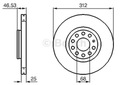 0986479057 BOSCH DISC BRAKE /P/AUDI A4,A6 photo 6 - milautoparts-fr.ukrlive.com