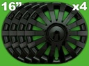 WHEEL COVERS WIND 16'' SEAT IBIZA LEON ALTEA XL BLACK photo 1 - milautoparts-fr.ukrlive.com