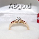 ABgold pierścionek zaręczynowy 0,08ct Vs/G wys.24h Materiał złoto złoto białe