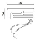 Stropné svietidlo INSERT pohyblivé STRIEBORNÁ OH37S KOBI Priemer 8 cm