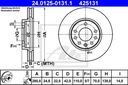 ATE DISCS ASTRA G II ASTRA H III ZAFIRA FRONT 2SZ photo 3 - milautoparts-fr.ukrlive.com