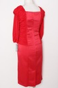 Elegantné šaty červená 46 PaniXL Strih puzdrový