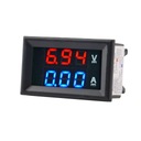 VOLTMETER 0-100V AMPÉRMETER 0-10A MERANIE AKU Druh ovládací panel