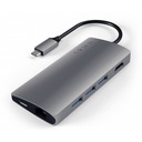 Satechi hliníkový adaptér V2 USB-C, 3x USB-A, 4K HDMI, micro/SD, Ethernet Hmotnosť (s balením) 0.2 kg