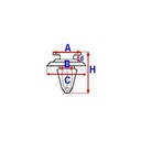 ROMIX C60601 RIVET MOLDING SEUIL photo 3 - milautoparts-fr.ukrlive.com