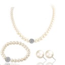 Ślubny komplet biżuterii Swarovski perły Marka Inna marka