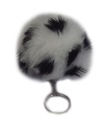 POMPON BRELOK FUTRO KEYCHAIN ZAWIESZKA DO KLUCZY