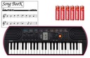 CASIO SA-78 Mini-Keyboard różowy+Baterie