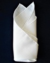 Белый льняной нагрудный платок, 100% лен РУЧНАЯ РАБОТА.