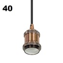 Lampa Wisząca LOFT EDISON E27 OPRAWA Miedź