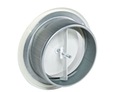 Приточная вентиляция АНЕМОСТАТ, металл, круглый, решетка белая, 100 мм + РАМА