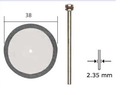 Rezný kotúč 38 mm Proxxon diamantový + tŕň Šírka otvoru 2,35mm