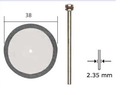 Rezný kotúč kružnice 38 mm s väzbou tŕň 28819 Hmotnosť (s balením) 0.48 kg