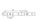 LED pásik PRO 3528 60/m 4,8W - neutrálny - 1m Výkon 4.8 W