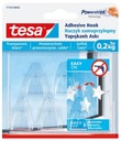 TESA 77734 КРЮЧКИ САМОКЛЕЯЩИЕСЯ для стекла 0,2 кг x5