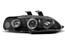 FEUX AVANT HONDA CIVIC BLACK 2/3D ANGEL LED 91-95 photo 2 - milautoparts-fr.ukrlive.com