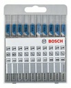 Набор пильных полотен BOSCH 10 шт. Пильное полотно Т-образного типа.