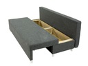 Rozkladacia pohovka s taburetom ELZA - šedá / vzorovaná Materiál korpusu drevo