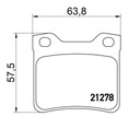 PADS MIKODA 70547 PEUGEOT 406 95R- 607 00R- REAR photo 2 - milautoparts-fr.ukrlive.com