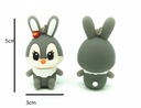 USB FLASH DISK 8GB 3.0 USB SIVÝ ZAJAČIK KRÁLIK BUNNY Značka iné