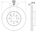 DISCS MIKODA 1808 ROVER 25 HATCHBACK (RF) 99R-06R FRONT 262MM VENTILATED photo 2 - milautoparts-fr.ukrlive.com