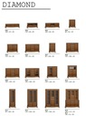 Vitrína knižnica, el. z dreva, drevený nábytok KH Hĺbka nábytku 45 cm