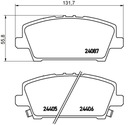 KOCKY ATE 13.0460-5756.2 HONDA CIVIC VIII UFO prz Strana krytu predná