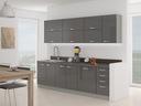 Kuchynská doska 140x60x2,8 cm URBANO - metalická hnedá Výška nábytku 2.8 cm
