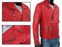 Pánska kožená bunda Ramoneska DORJAN ATN462 S Dominujúca farba červená