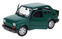 FIAT 126p МЕТАЛЛИЧЕСКАЯ МОДЕЛЬ WELLY 1:21 MALUCH GREEN