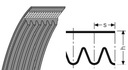 Viacdrážkový remienok 8PJ 457 Optibelt Druh pás