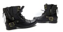 2B BLACK POLISH Ботинки Челси в стиле милитари, кожа r39