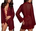 ЖЕНСКИЙ АТЛАСНЫЙ ХАЛАТ С КРУЖЕВОМ SENSUAL SET COLORS FREE СТРИНГИ