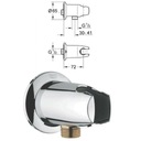 Grohe Movario 28406000 Настенное колено с ручкой.