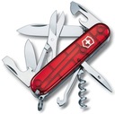 Victorinox 1.3703.T, Карманный нож Climber, 91 мм, 14 функций, красный трансп.