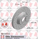 ZIMMERMANN SPORT DISCS FRONT AUDI A6 C6 314MM KRK photo 2 - milautoparts-fr.ukrlive.com