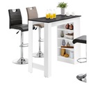 Барный стол белый+черный Ограниченная версия. Мохито II