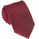 Мужской галстук из 100% ШЕЛКА, бордовый шелк, kj39