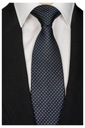 Классический васильковый жаккардовый галстук черный rc261