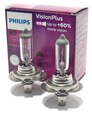 Лампа H7 Philips Vision Plus 55 Вт +60%, комплект из 2 шт.