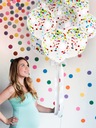 Воздушные шары с разноцветными кристаллами конфетти Прозрачные воздушные шары на день рождения 5шт.