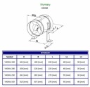 Axiálny kanálový ventilátor VKOMz250 1070m3/h Kód výrobcu VKOMz250