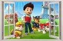 НАСТЕННЫЕ НАКЛЕЙКИ Окно PAW PATROL 58 70x46 см